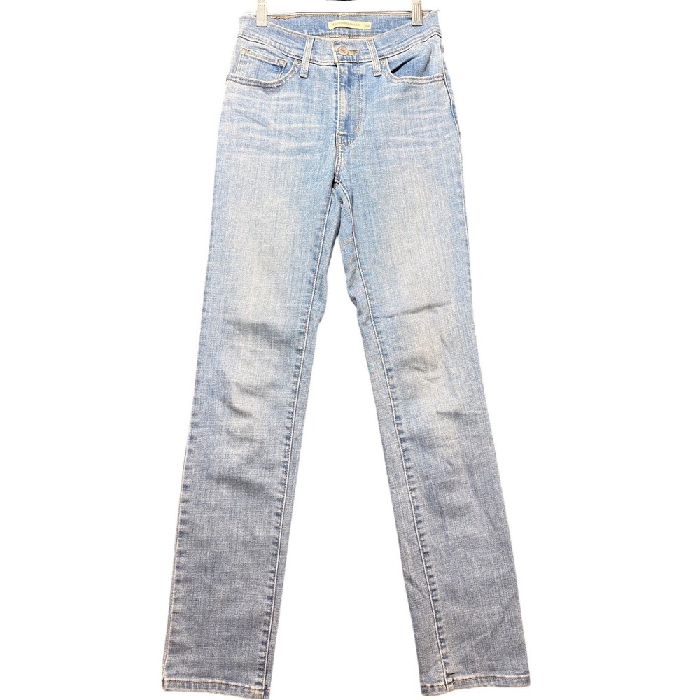 Levi 724 High Rise Straight Women 24 Blue Denim Jeans 18883-0159